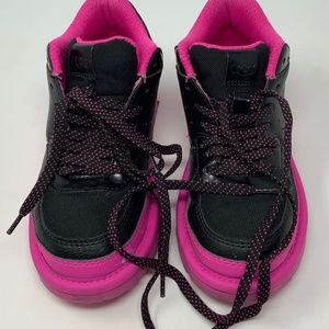 UGG Australia Kids Girls Sneakers sz 13 Black Hot Pink EUC Like New